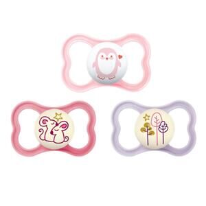 MAM Air Day & Night Silicone Pacifiers 6-16 Months, Glow in the Dark (3 PACK)